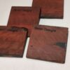 Redgum Coasters with Black Resin - Rustic Style (4)
